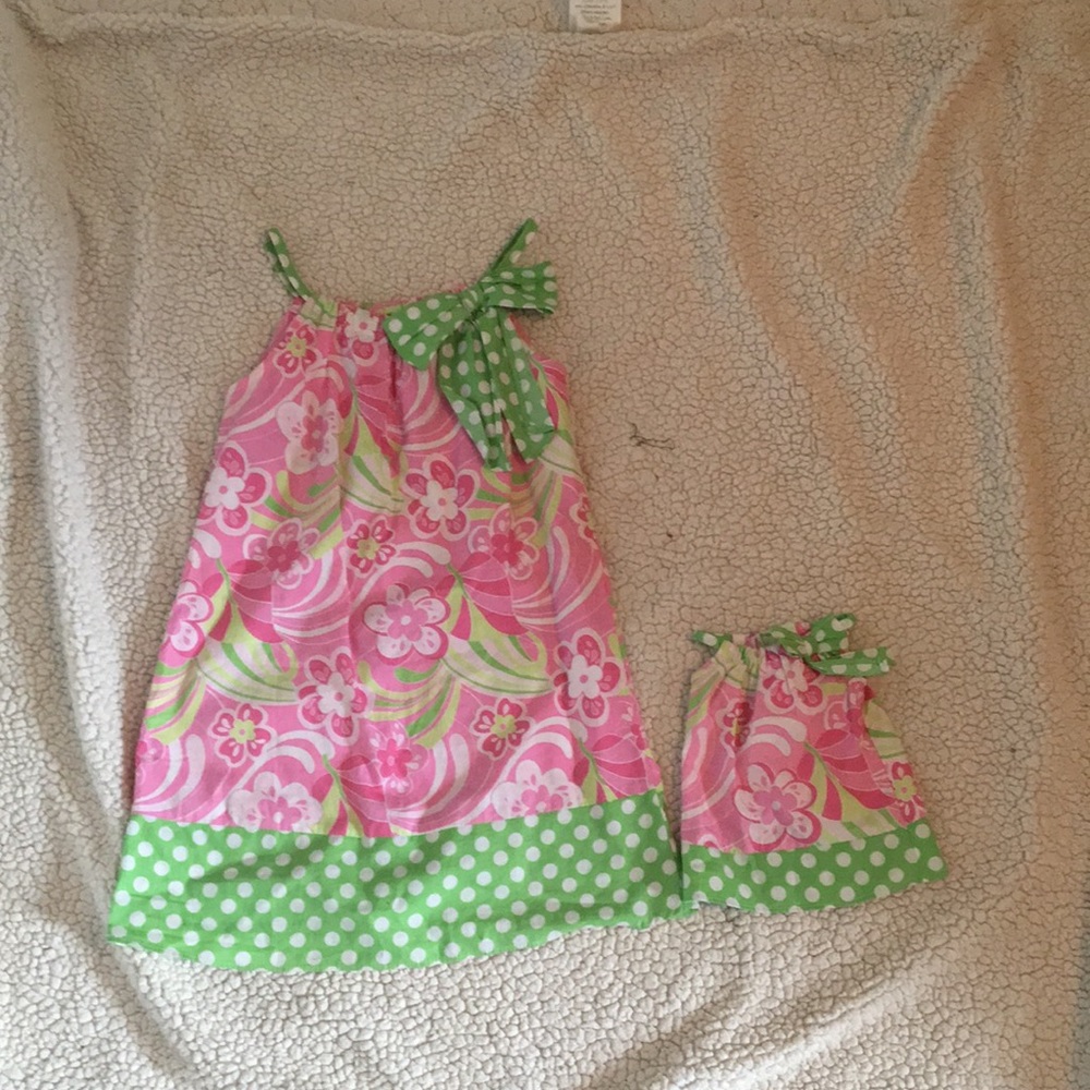 Matching Dollie and Me dress